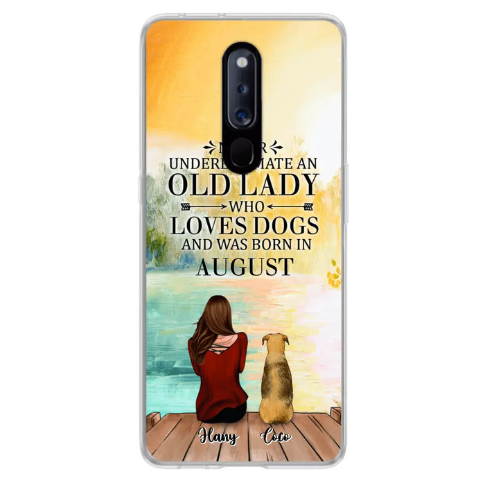 Personalized Old Lady And Dog Phone Case - Woman With Up to 5 Dogs - Best Gift For Dog Lover - Case For Xiaomi, Oppo And Huawei