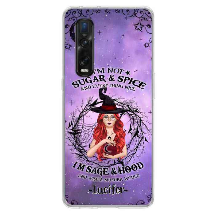 Personalized Witch Phone Case - Best Halloween Gift Idea - I'm Not Sugar And Spice - Case For Xiaomi, Oppo And Huawei - DFESX1