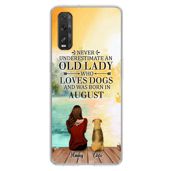 Personalized Old Lady And Dog Phone Case - Woman With Up to 5 Dogs - Best Gift For Dog Lover - Case For Xiaomi, Oppo And Huawei