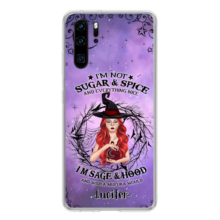 Personalized Witch Phone Case - Best Halloween Gift Idea - I'm Not Sugar And Spice - Case For Xiaomi, Oppo And Huawei - DFESX1