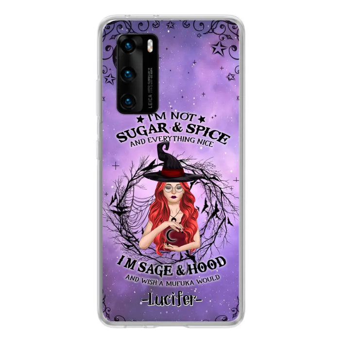 Personalized Witch Phone Case - Best Halloween Gift Idea - I'm Not Sugar And Spice - Case For Xiaomi, Oppo And Huawei - DFESX1