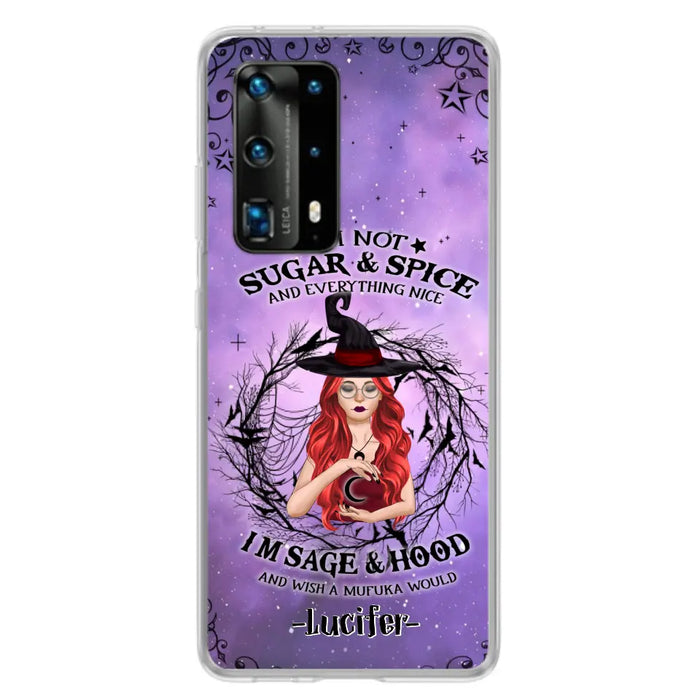 Personalized Witch Phone Case - Best Halloween Gift Idea - I'm Not Sugar And Spice - Case For Xiaomi, Oppo And Huawei - DFESX1