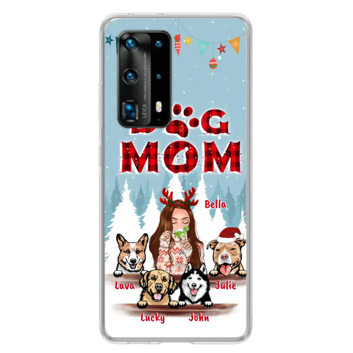 Personalized Pet Mom Xmas Phone Case - Up to 4 Pets - Best Gift For Dog/Cat Lover - Case For Xiaomi, Oppo And Huawei - 2T7CRT