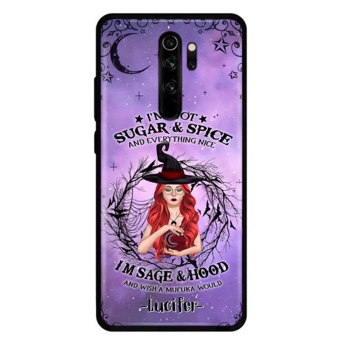 Personalized Witch Phone Case - Best Halloween Gift Idea - I'm Not Sugar And Spice - Case For Xiaomi, Oppo And Huawei - DFESX1