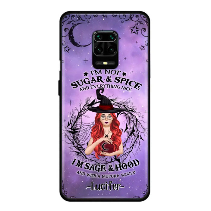 Personalized Witch Phone Case - Best Halloween Gift Idea - I'm Not Sugar And Spice - Case For Xiaomi, Oppo And Huawei - DFESX1