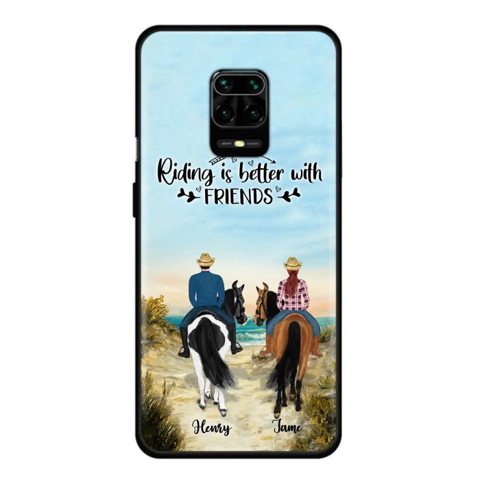Personalized Friend Riding Horse Phone Case - Best Gift For Horse Lover - Riding Is Better With Friends - Case For Xiaomi, Oppo And Huawei