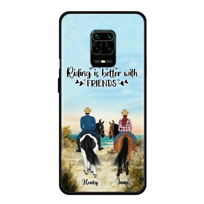 Personalized Friend Riding Horse Phone Case - Best Gift For Horse Lover - Riding Is Better With Friends - Case For Xiaomi, Oppo And Huawei