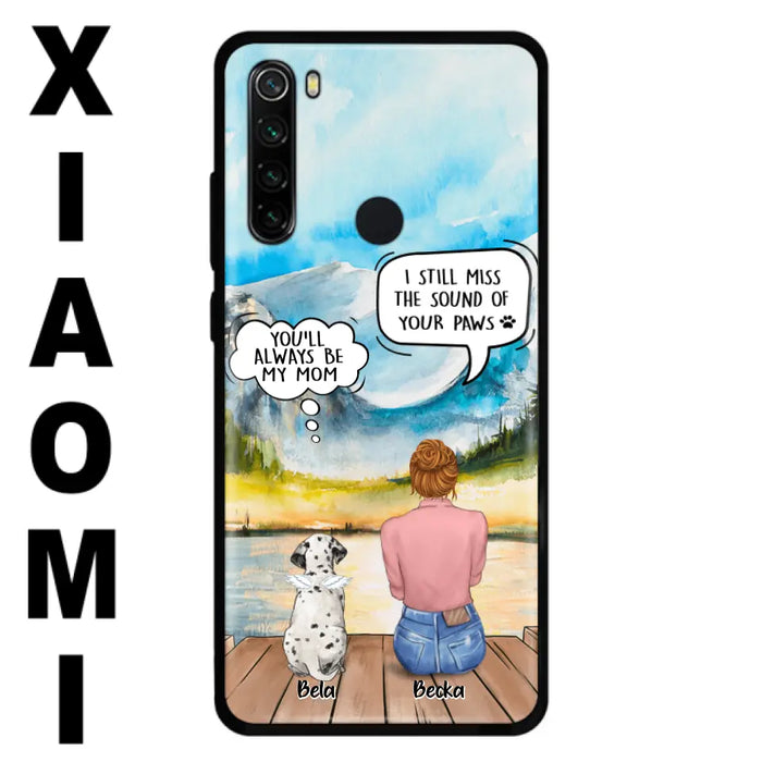 Personalized Memorial Pet Mom Phone Case - Woman With Up to 5 Pets - Best Gift For Pet Lover - It's So Hard To Say Goodbye - Case For Xiaomi/Huawei/Oppo