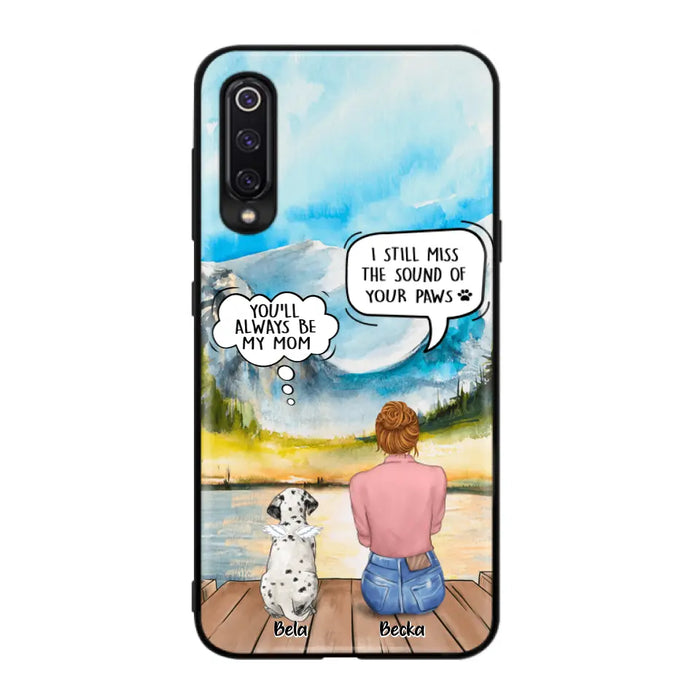 Personalized Memorial Pet Mom Phone Case - Woman With Up to 5 Pets - Best Gift For Pet Lover - It's So Hard To Say Goodbye - Case For Xiaomi/Huawei/Oppo