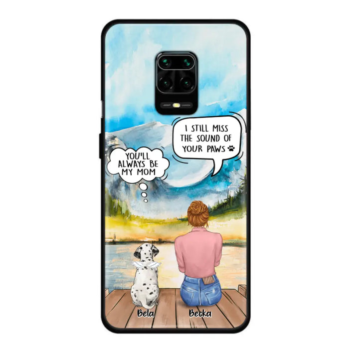 Personalized Memorial Pet Mom Phone Case - Woman With Up to 5 Pets - Best Gift For Pet Lover - It's So Hard To Say Goodbye - Case For Xiaomi/Huawei/Oppo