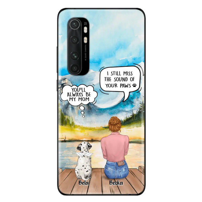 Personalized Memorial Pet Mom Phone Case - Woman With Up to 5 Pets - Best Gift For Pet Lover - It's So Hard To Say Goodbye - Case For Xiaomi/Huawei/Oppo