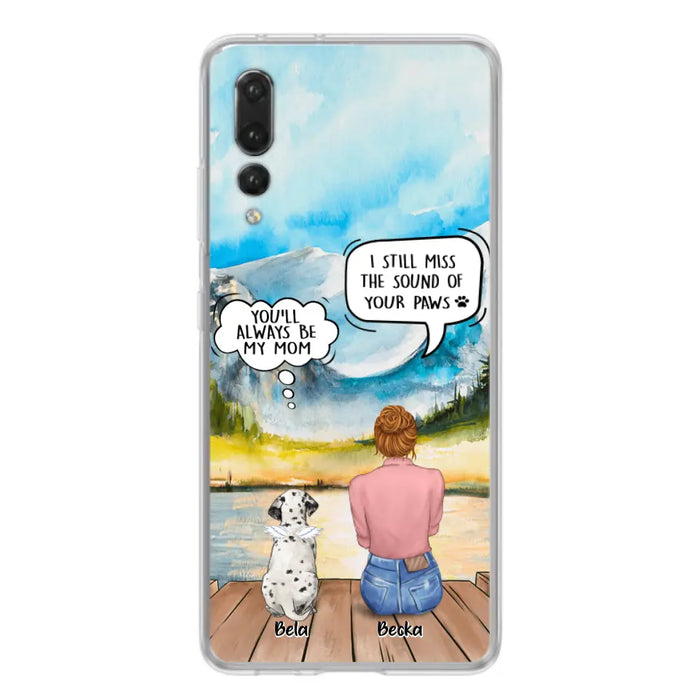 Personalized Memorial Pet Mom Phone Case - Woman With Up to 5 Pets - Best Gift For Pet Lover - It's So Hard To Say Goodbye - Case For Xiaomi/Huawei/Oppo