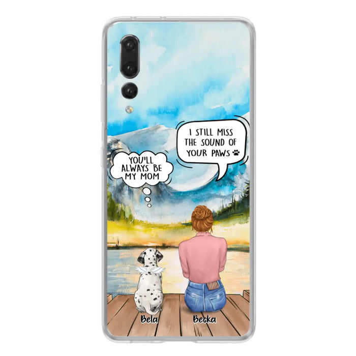 Personalized Memorial Pet Mom Phone Case - Woman With Up to 5 Pets - Best Gift For Pet Lover - It's So Hard To Say Goodbye - Case For Xiaomi/Huawei/Oppo