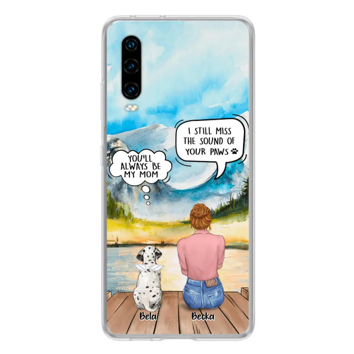 Personalized Memorial Pet Mom Phone Case - Woman With Up to 5 Pets - Best Gift For Pet Lover - It's So Hard To Say Goodbye - Case For Xiaomi/Huawei/Oppo