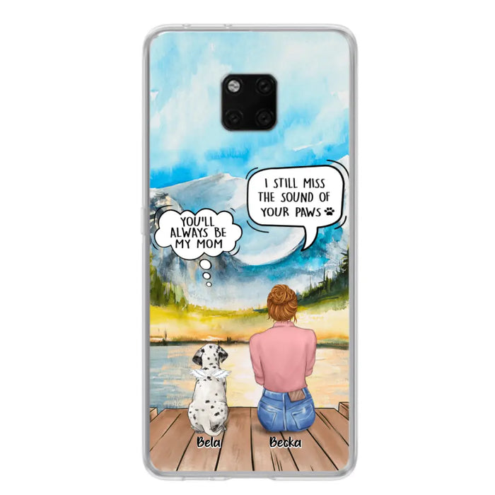 Personalized Memorial Pet Mom Phone Case - Woman With Up to 5 Pets - Best Gift For Pet Lover - It's So Hard To Say Goodbye - Case For Xiaomi/Huawei/Oppo