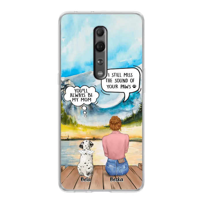 Personalized Memorial Pet Mom Phone Case - Woman With Up to 5 Pets - Best Gift For Pet Lover - It's So Hard To Say Goodbye - Case For Xiaomi/Huawei/Oppo