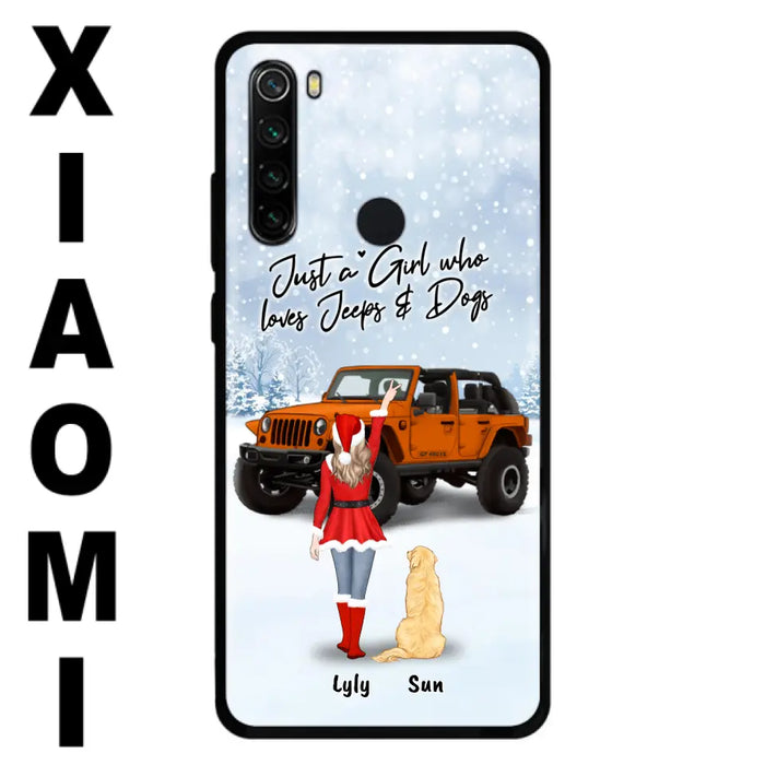 Personalized Christmas Off-road Girl Phone Case - Girl With Up to 4 Pets - Christmas Gift For Dog/Cat Lover - Just A Girl Who - Case For Xiaomi, Oppo And Huawei