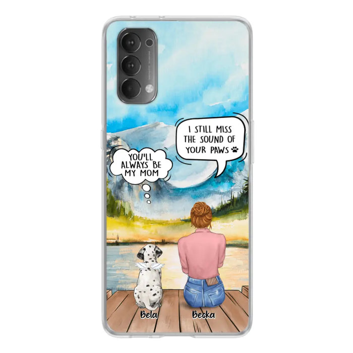 Personalized Memorial Pet Mom Phone Case - Woman With Up to 5 Pets - Best Gift For Pet Lover - It's So Hard To Say Goodbye - Case For Xiaomi/Huawei/Oppo