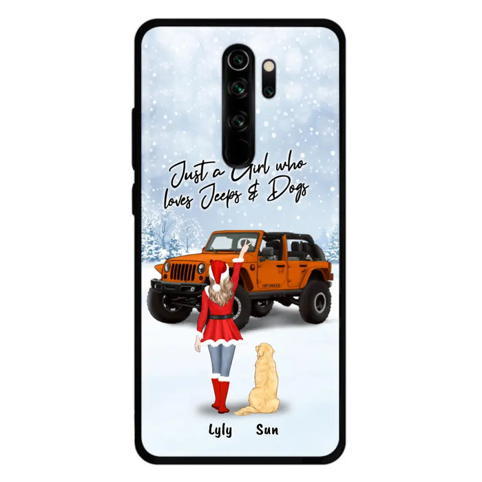 Personalized Christmas Off-road Girl Phone Case - Girl With Up to 4 Pets - Christmas Gift For Dog/Cat Lover - Just A Girl Who - Case For Xiaomi, Oppo And Huawei