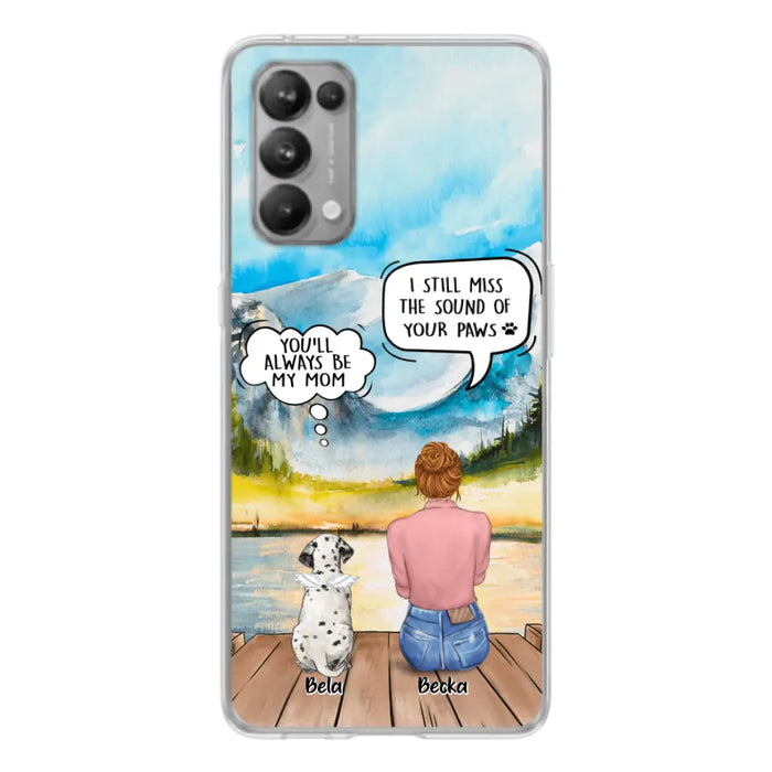 Personalized Memorial Pet Mom Phone Case - Woman With Up to 5 Pets - Best Gift For Pet Lover - It's So Hard To Say Goodbye - Case For Xiaomi/Huawei/Oppo