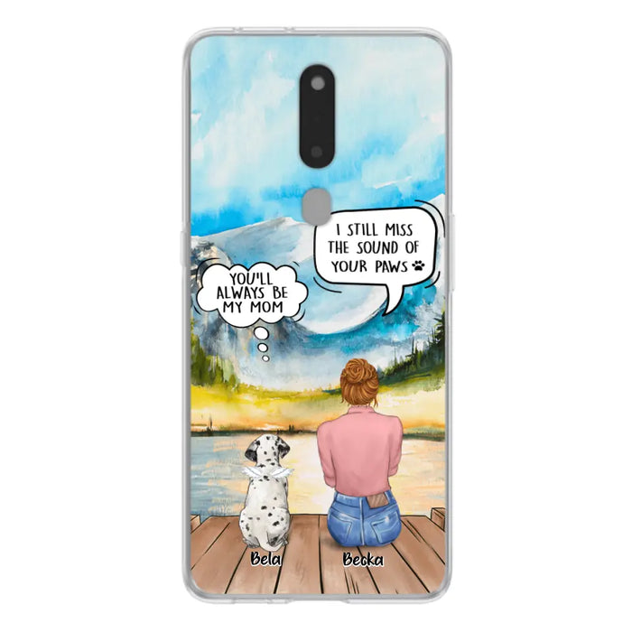 Personalized Memorial Pet Mom Phone Case - Woman With Up to 5 Pets - Best Gift For Pet Lover - It's So Hard To Say Goodbye - Case For Xiaomi/Huawei/Oppo