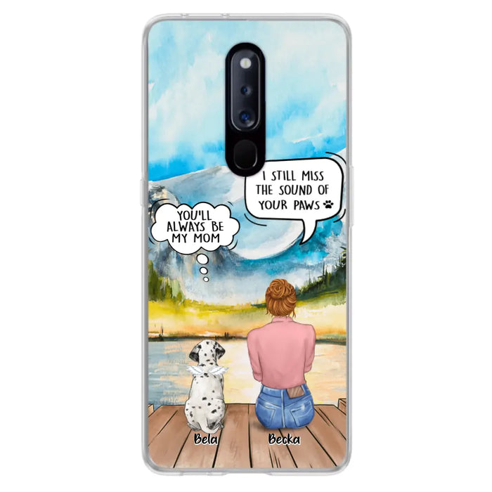 Personalized Memorial Pet Mom Phone Case - Woman With Up to 5 Pets - Best Gift For Pet Lover - It's So Hard To Say Goodbye - Case For Xiaomi/Huawei/Oppo