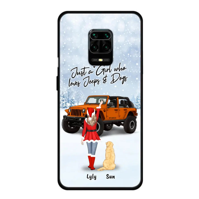 Personalized Christmas Off-road Girl Phone Case - Girl With Up to 4 Pets - Christmas Gift For Dog/Cat Lover - Just A Girl Who - Case For Xiaomi, Oppo And Huawei