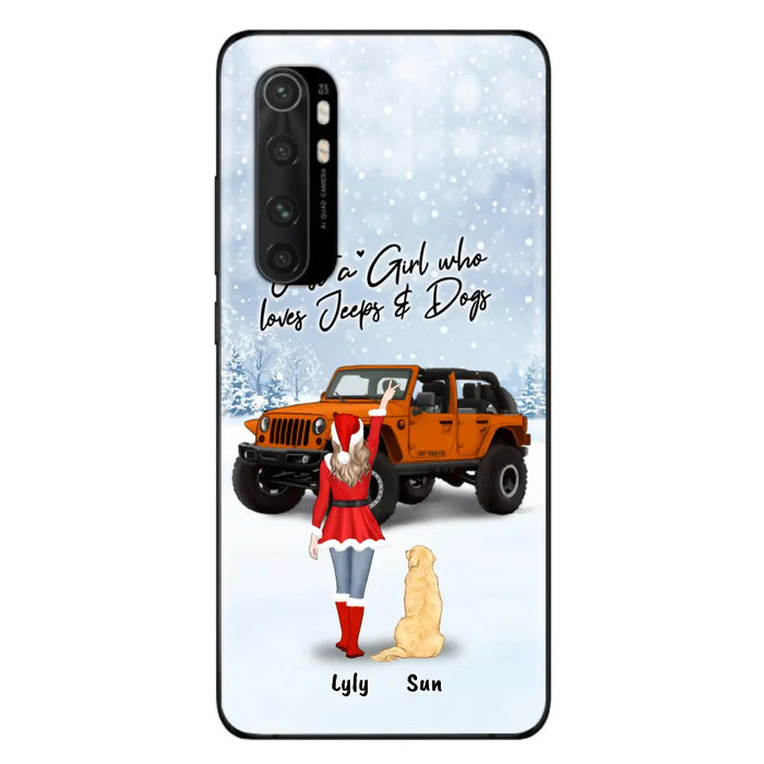 Personalized Christmas Off-road Girl Phone Case - Girl With Up to 4 Pets - Christmas Gift For Dog/Cat Lover - Just A Girl Who - Case For Xiaomi, Oppo And Huawei