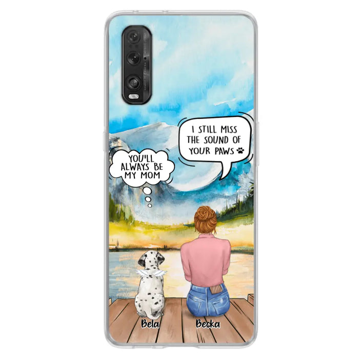 Personalized Memorial Pet Mom Phone Case - Woman With Up to 5 Pets - Best Gift For Pet Lover - It's So Hard To Say Goodbye - Case For Xiaomi/Huawei/Oppo