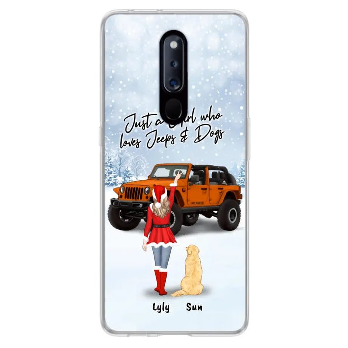 Personalized Christmas Off-road Girl Phone Case - Girl With Up to 4 Pets - Christmas Gift For Dog/Cat Lover - Just A Girl Who - Case For Xiaomi, Oppo And Huawei