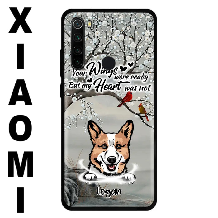 Personalized Memorial Dog Cat Phone Case - Up to 3 Pets - Best Gift For Dog/Cat Lover - Your Wings Were Ready But My Heart Was Not - Case For Xiaomi, Oppo And Huawei