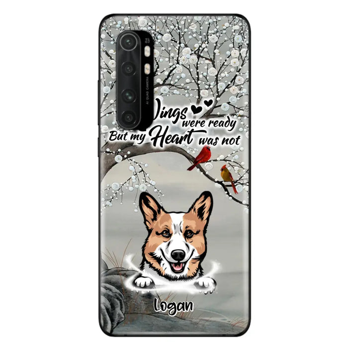 Personalized Memorial Dog Cat Phone Case - Up to 3 Pets - Best Gift For Dog/Cat Lover - Your Wings Were Ready But My Heart Was Not - Case For Xiaomi, Oppo And Huawei