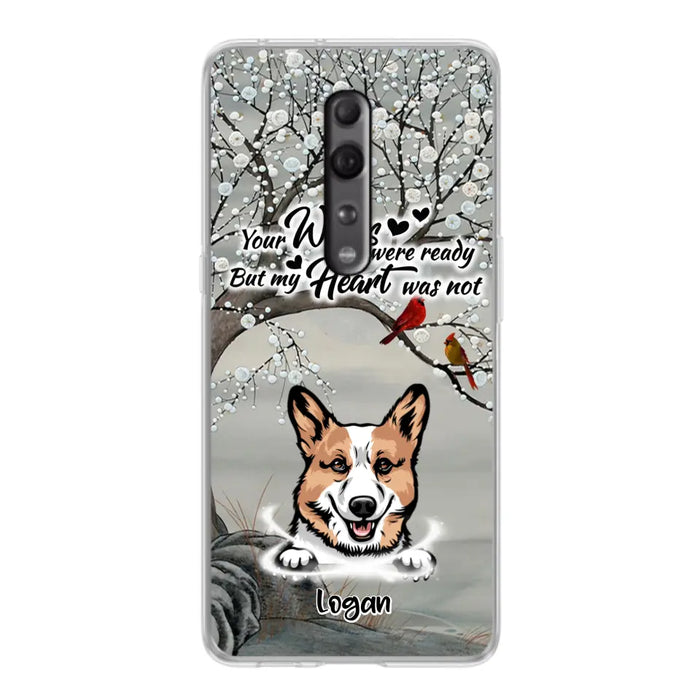 Personalized Memorial Dog Cat Phone Case - Up to 3 Pets - Best Gift For Dog/Cat Lover - Your Wings Were Ready But My Heart Was Not - Case For Xiaomi, Oppo And Huawei