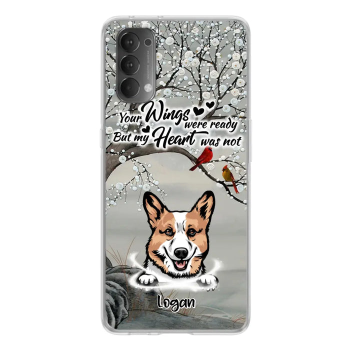Personalized Memorial Dog Cat Phone Case - Up to 3 Pets - Best Gift For Dog/Cat Lover - Your Wings Were Ready But My Heart Was Not - Case For Xiaomi, Oppo And Huawei