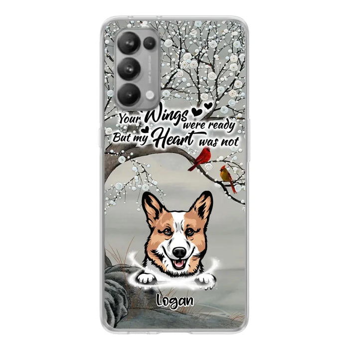 Personalized Memorial Dog Cat Phone Case - Up to 3 Pets - Best Gift For Dog/Cat Lover - Your Wings Were Ready But My Heart Was Not - Case For Xiaomi, Oppo And Huawei