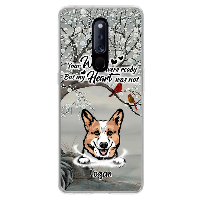 Personalized Memorial Dog Cat Phone Case - Up to 3 Pets - Best Gift For Dog/Cat Lover - Your Wings Were Ready But My Heart Was Not - Case For Xiaomi, Oppo And Huawei