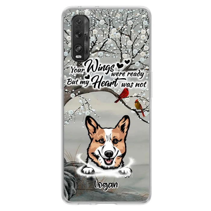 Personalized Memorial Dog Cat Phone Case - Up to 3 Pets - Best Gift For Dog/Cat Lover - Your Wings Were Ready But My Heart Was Not - Case For Xiaomi, Oppo And Huawei