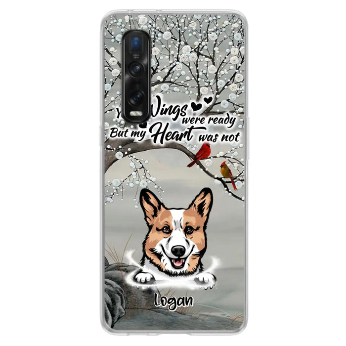 Personalized Memorial Dog Cat Phone Case - Up to 3 Pets - Best Gift For Dog/Cat Lover - Your Wings Were Ready But My Heart Was Not - Case For Xiaomi, Oppo And Huawei