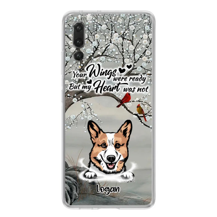 Personalized Memorial Dog Cat Phone Case - Up to 3 Pets - Best Gift For Dog/Cat Lover - Your Wings Were Ready But My Heart Was Not - Case For Xiaomi, Oppo And Huawei