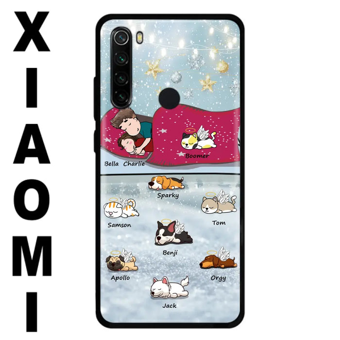 Personalized Couple With Pet Phone Case - Up to 8 Pets - Best Gift For Dog/Cat Lover - Case For Xiaomi, Oppo And Huawei