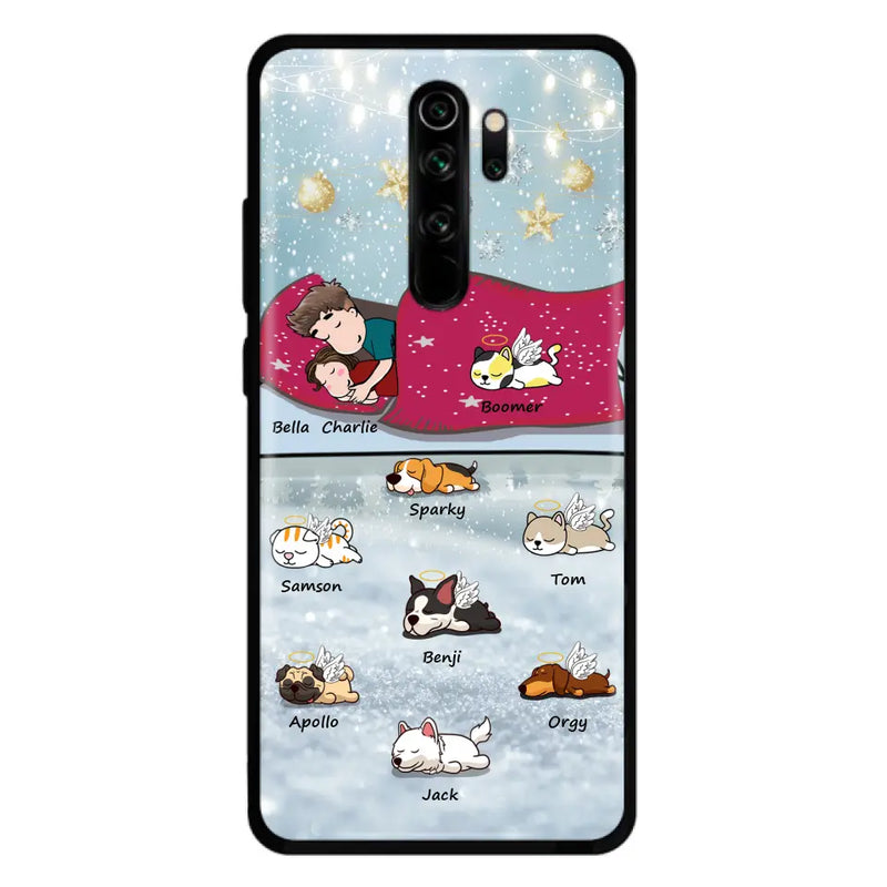 Personalized Couple With Pet Phone Case - Up to 8 Pets - Best Gift For Dog/Cat Lover - Case For Xiaomi, Oppo And Huawei