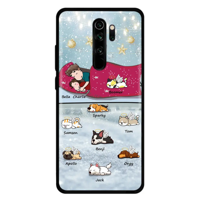Personalized Couple With Pet Phone Case - Up to 8 Pets - Best Gift For Dog/Cat Lover - Case For Xiaomi, Oppo And Huawei