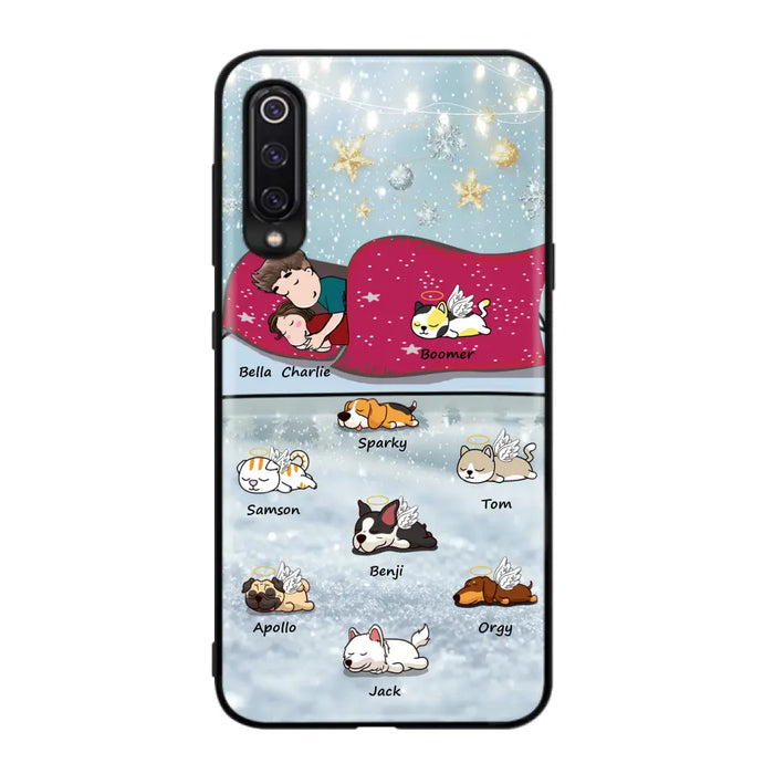 Personalized Couple With Pet Phone Case - Up to 8 Pets - Best Gift For Dog/Cat Lover - Case For Xiaomi, Oppo And Huawei