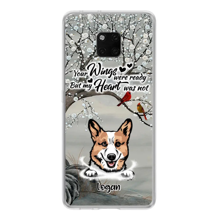 Personalized Memorial Dog Cat Phone Case - Up to 3 Pets - Best Gift For Dog/Cat Lover - Your Wings Were Ready But My Heart Was Not - Case For Xiaomi, Oppo And Huawei
