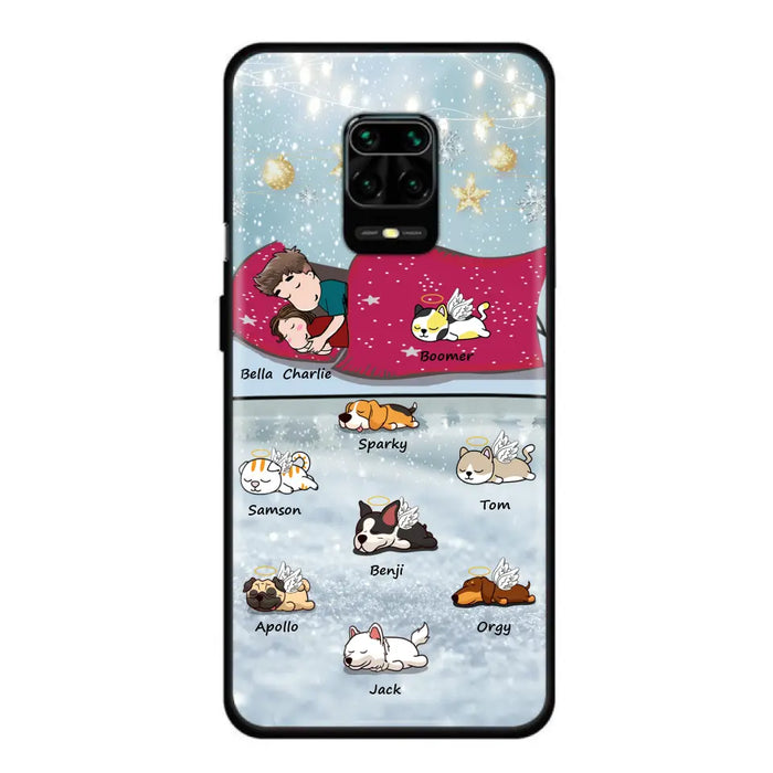 Personalized Couple With Pet Phone Case - Up to 8 Pets - Best Gift For Dog/Cat Lover - Case For Xiaomi, Oppo And Huawei