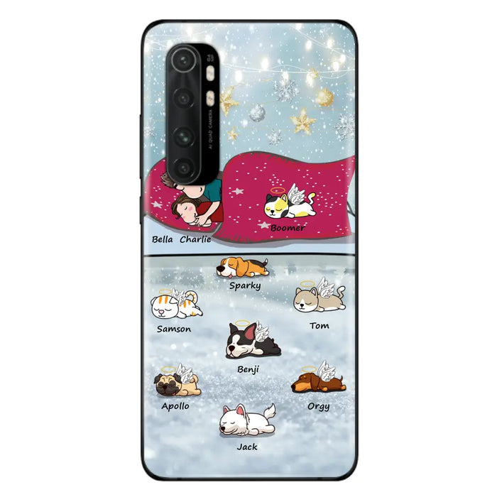 Personalized Couple With Pet Phone Case - Up to 8 Pets - Best Gift For Dog/Cat Lover - Case For Xiaomi, Oppo And Huawei