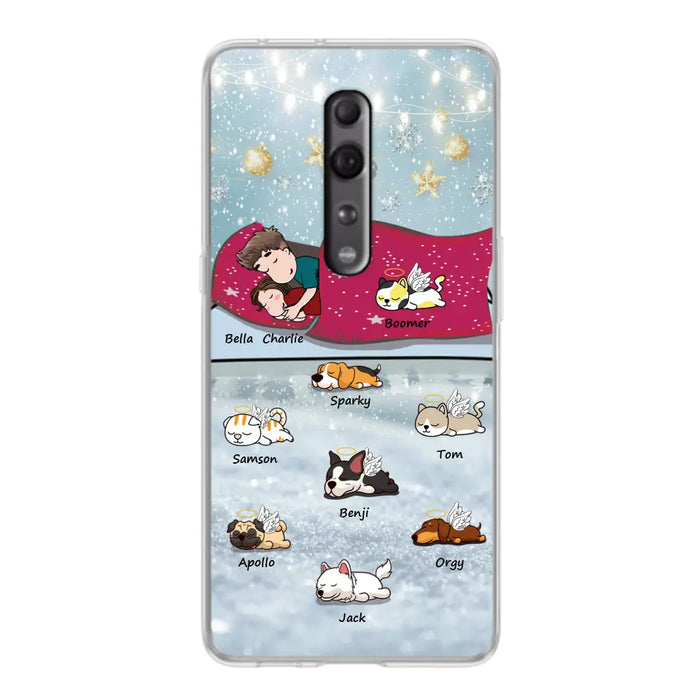 Personalized Couple With Pet Phone Case - Up to 8 Pets - Best Gift For Dog/Cat Lover - Case For Xiaomi, Oppo And Huawei