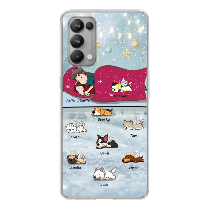 Personalized Couple With Pet Phone Case - Up to 8 Pets - Best Gift For Dog/Cat Lover - Case For Xiaomi, Oppo And Huawei