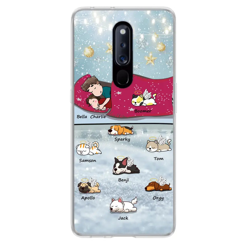 Personalized Couple With Pet Phone Case - Up to 8 Pets - Best Gift For Dog/Cat Lover - Case For Xiaomi, Oppo And Huawei