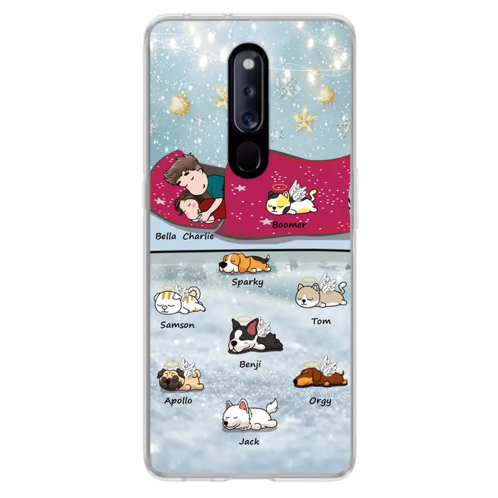 Personalized Couple With Pet Phone Case - Up to 8 Pets - Best Gift For Dog/Cat Lover - Case For Xiaomi, Oppo And Huawei